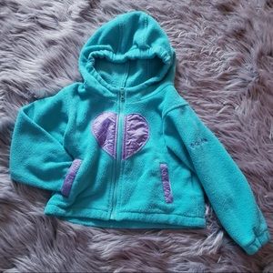 Kids Columbia zip up fleece jacket size 4t